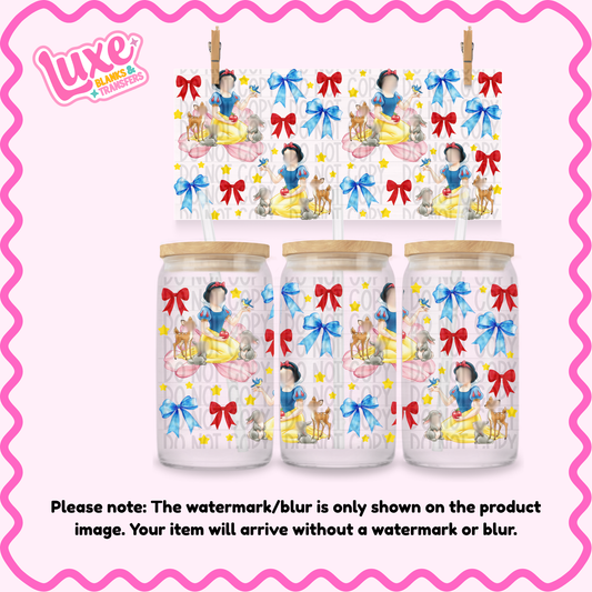 16oz UV DTF Wrap | Snow Bows | #1657