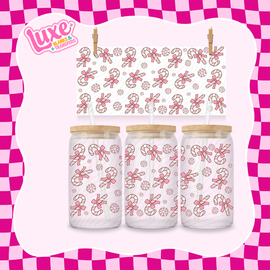 Cutesy Candycanes UV DTF Wrap (#1000)