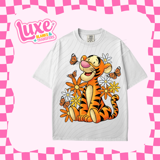 Tiger Flowers | DTF Heat Transfer | #36