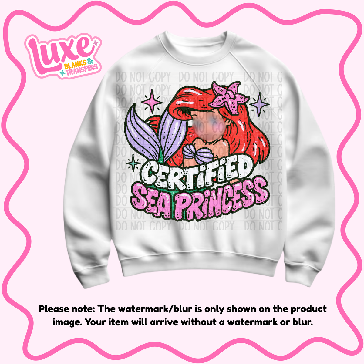 DTF Heat Transfer | Sea Princ3ss | #1306