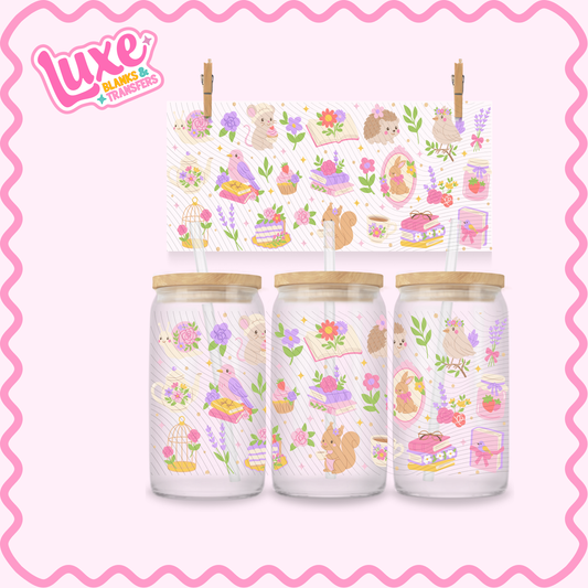 16oz UV DTF Wrap | Cutesy Forrest Pattern | #2924