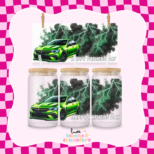 Holden Car Green "Fathers Day" UV DTF Wrap (#557)