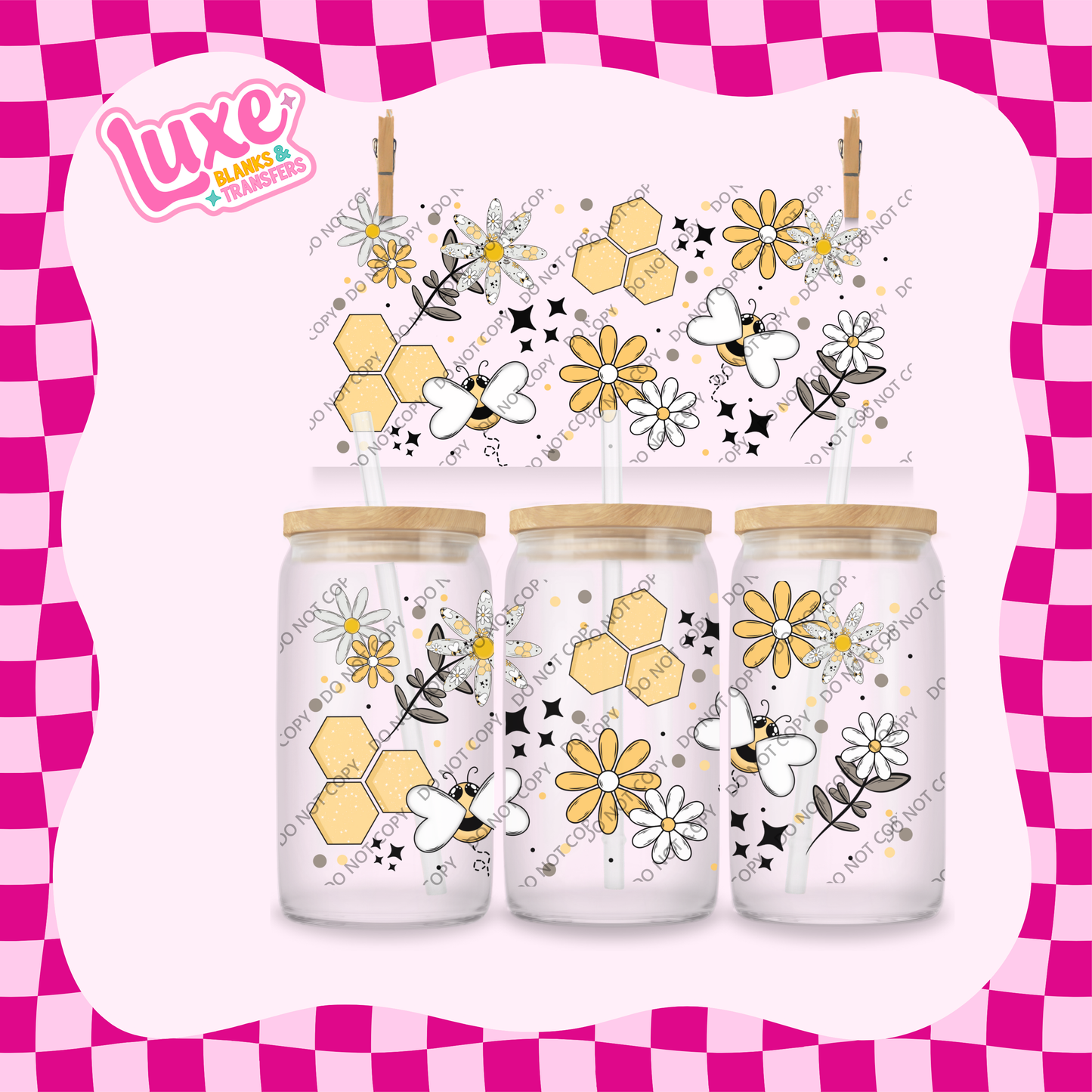 16oz UV DTF Wrap | Bees | #1985