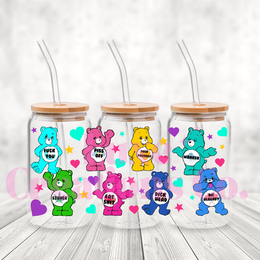 Swear Bear UV DTF Wrap (#293)
