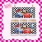 Checkered Car UV DTF Wrap (#987)