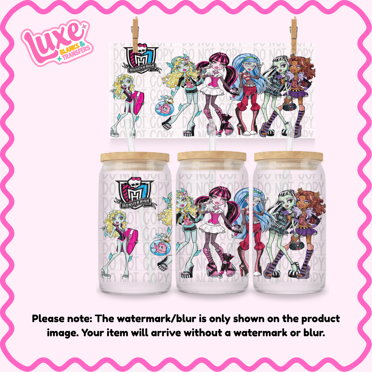 16oz UV DTF Wrap | M0nster Dolls | #N273