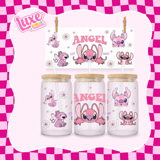 Pink Alien Character | 16oz UV DTF Wrap | #1503