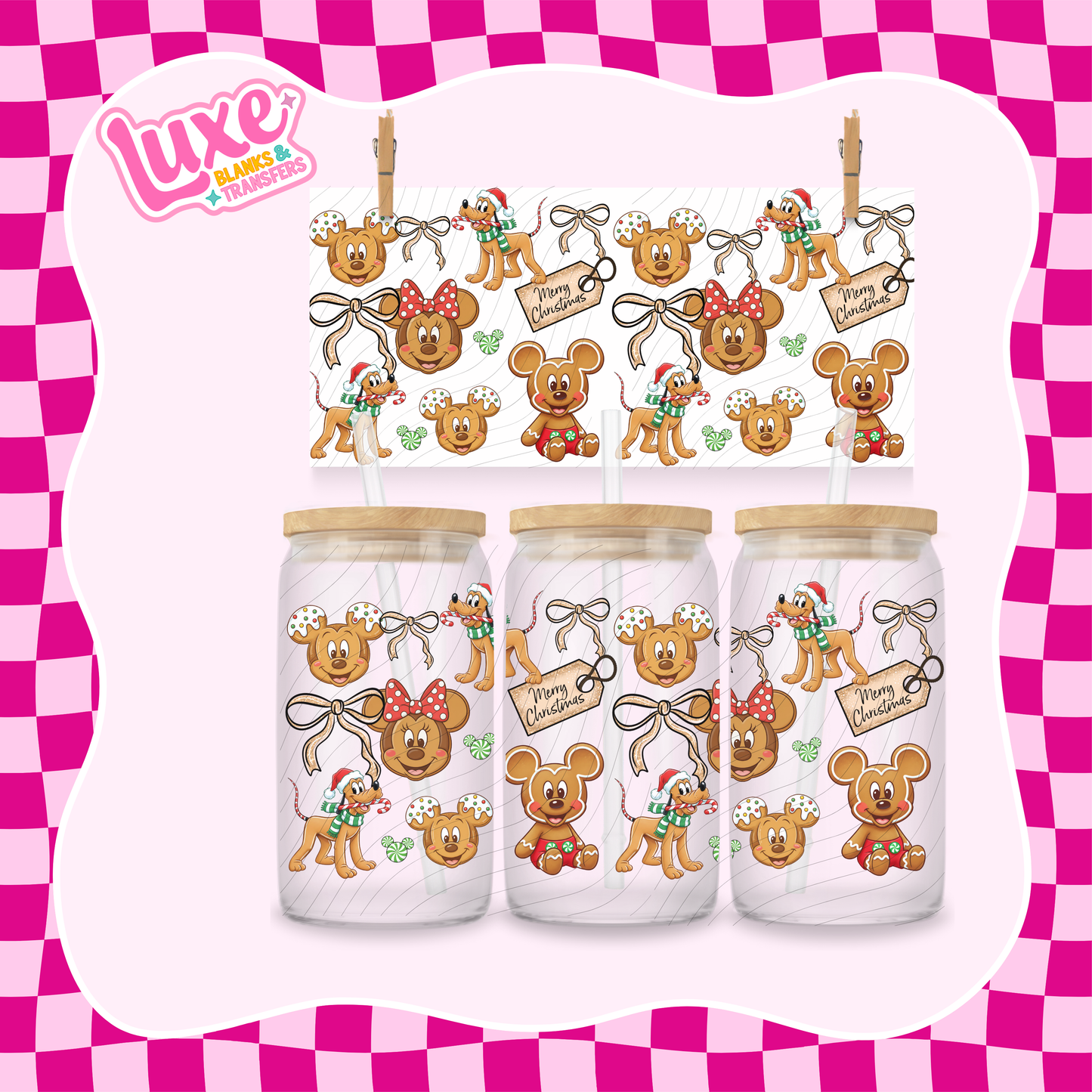 Gingerbread Characters UV DTF Wrap (#974)