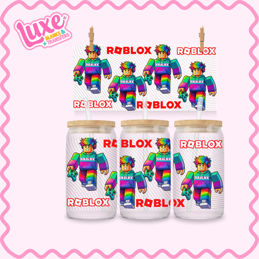 16oz UV DTF Wrap | Blox Colourful | #3263