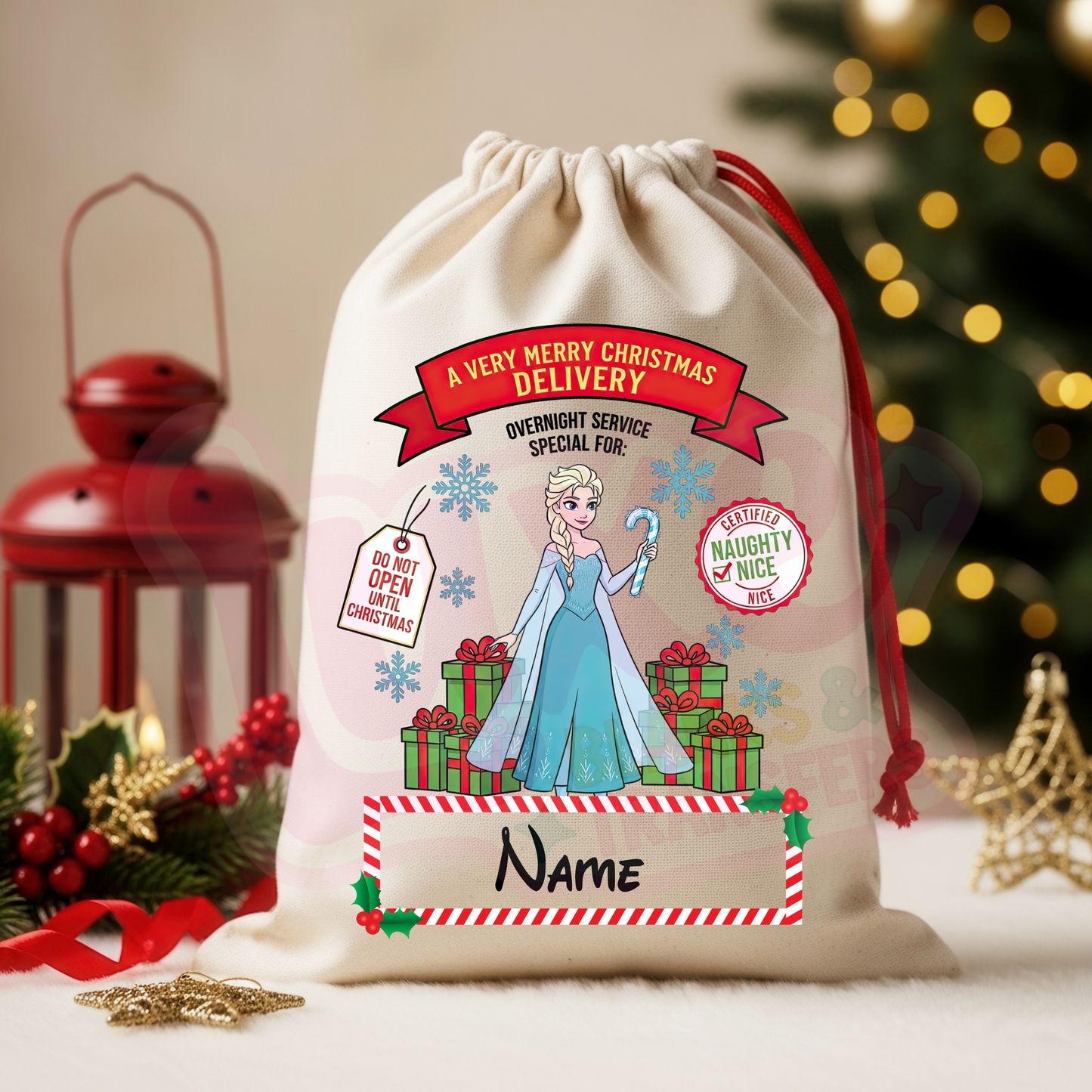 Ice Princess | Santa Sack DTF Heat Transfer | #37