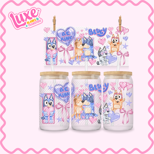 16oz UV DTF Wrap | Cutesy Blue | #2782