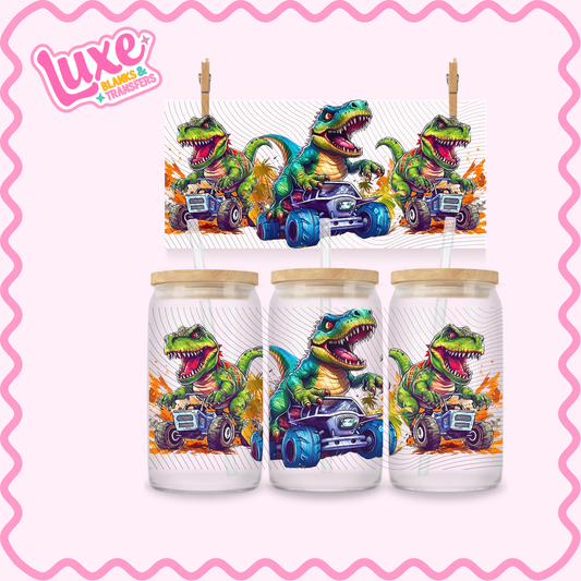 16oz UV DTF Wrap | Dino Monster Trucks | #2783