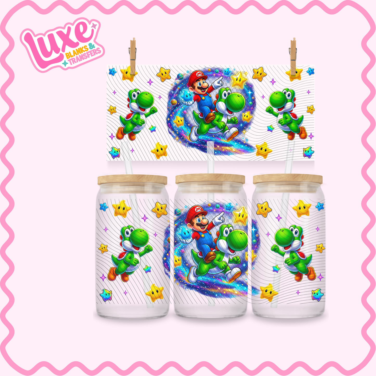 16oz UV DTF Wrap | Mar/io Yosh. | #3266