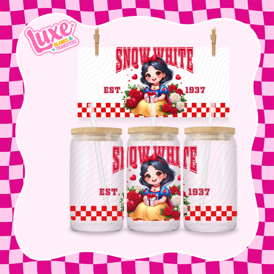 Snow Princess Character | 16oz UV DTF Wrap | #1508