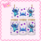 16oz UV DTF Wrap | Blue Alien Hearts | #2787