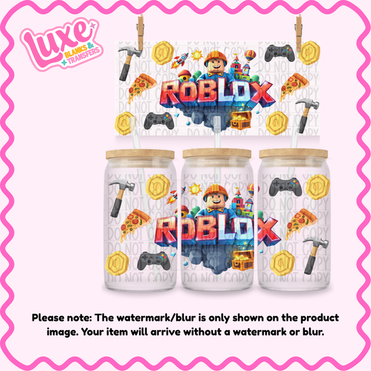 16oz UV DTF Wrap | Bl0x Game Kids | #3740