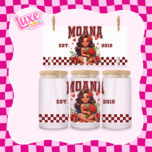 Island Princess Character | 16oz UV DTF Wrap | #1512