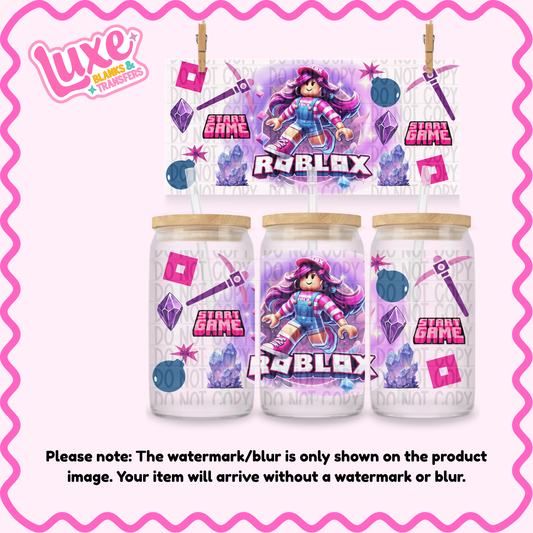 16oz UV DTF Wrap | Bl0x Pink | #3743
