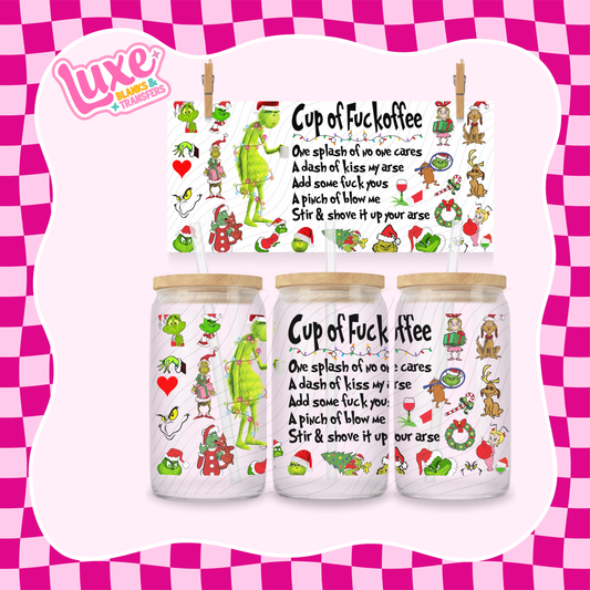 "Cup Of F Offee" UV DTF Wrap (#1017)