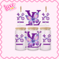 16oz UV DTF Wrap | Purple LV Butterfly | #3273