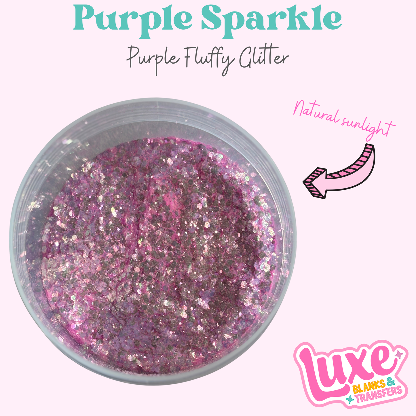 "Purple Sparkle” Chunky Mix Glitter