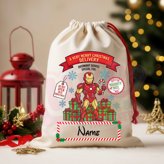 Iron Hero | Santa Sack DTF Heat Transfer | #38