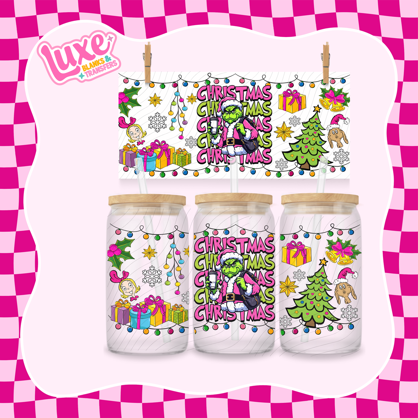 Gr!nch Boujee | UV DTF Wrap | #1135