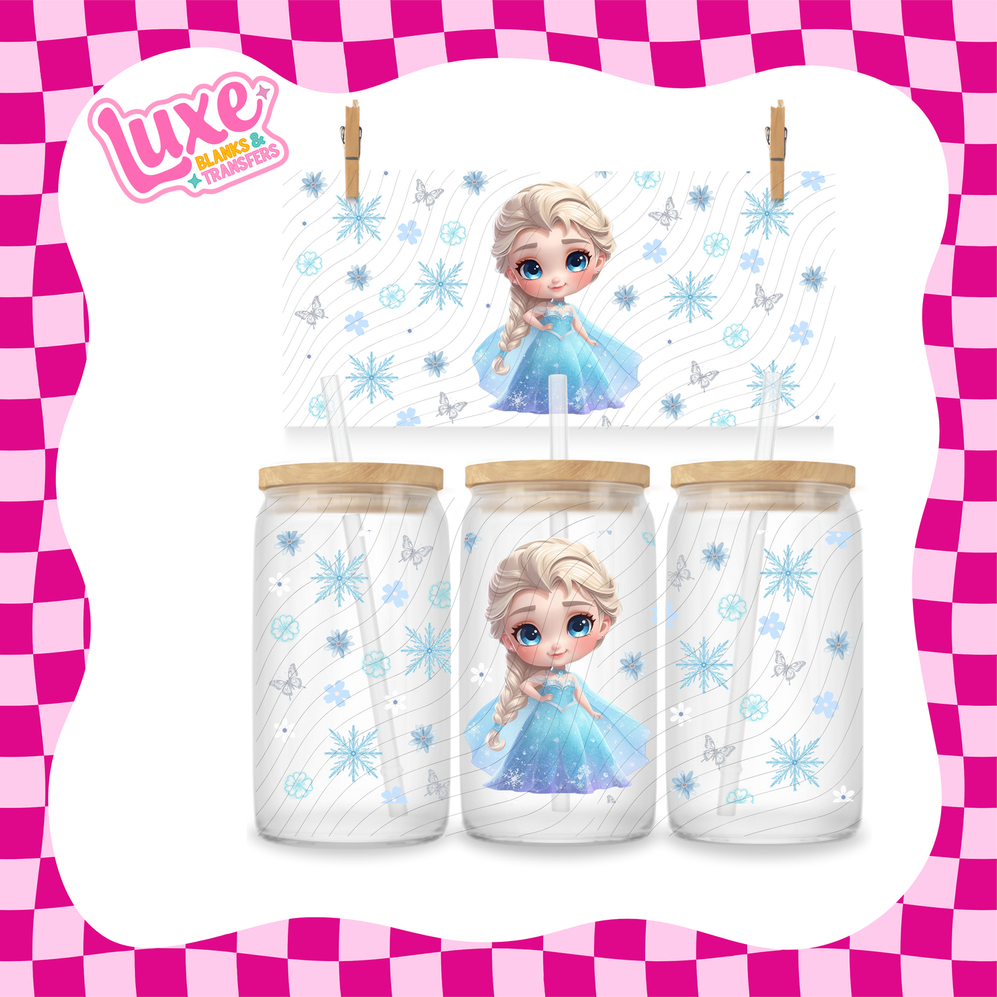 Cutesy Ice Princess | UV DTF Wrap | #1171