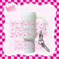 Mini Keychain Tumbler UV DTF Wrap | Pink Bows & Hearts | #E03