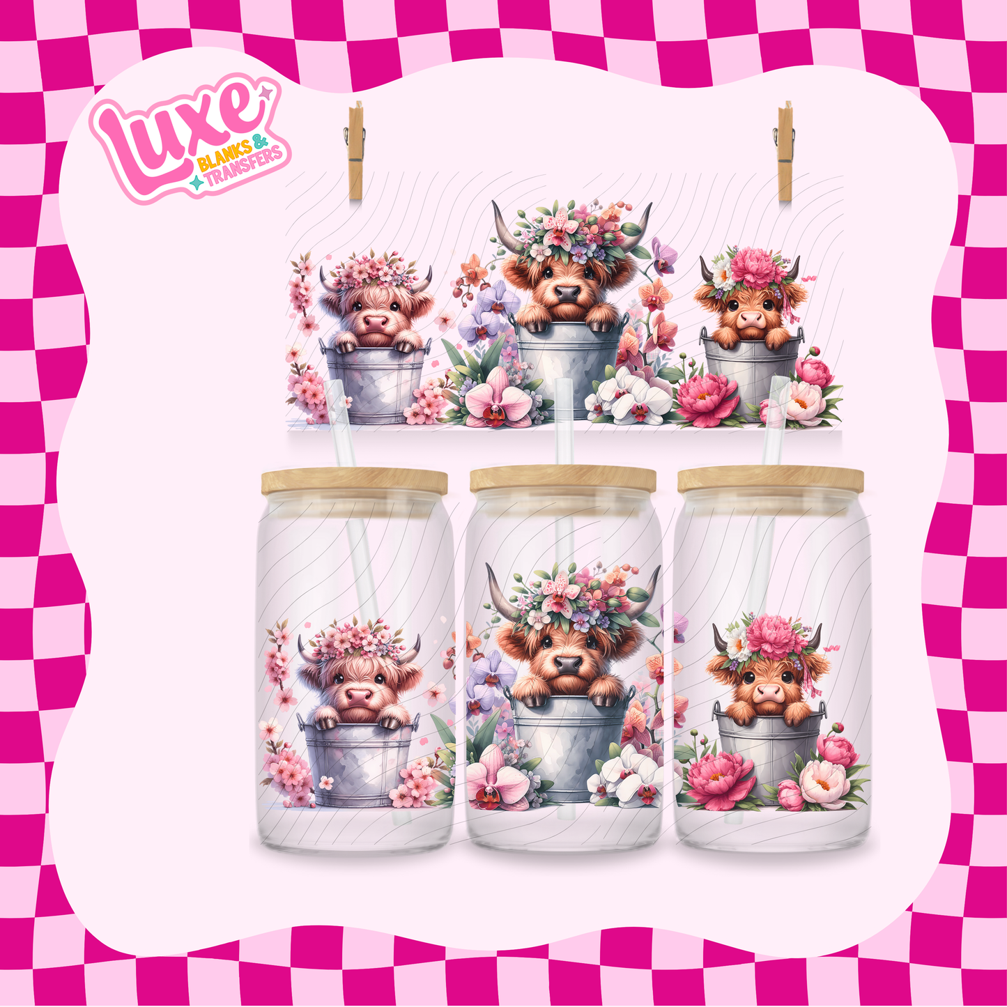 Highland Buckets | 16oz UV DTF Wrap | #1618