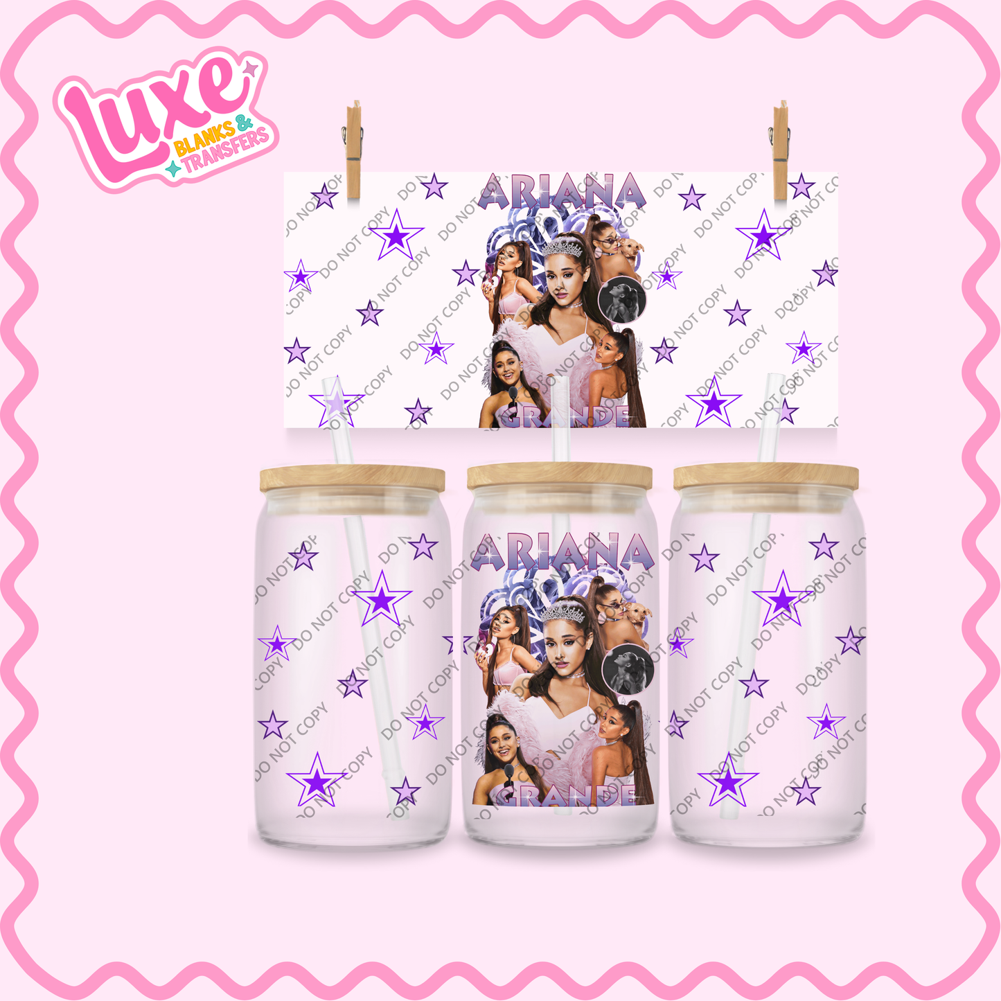 16oz UV DTF Wrap | Ariana G Singer | #2106