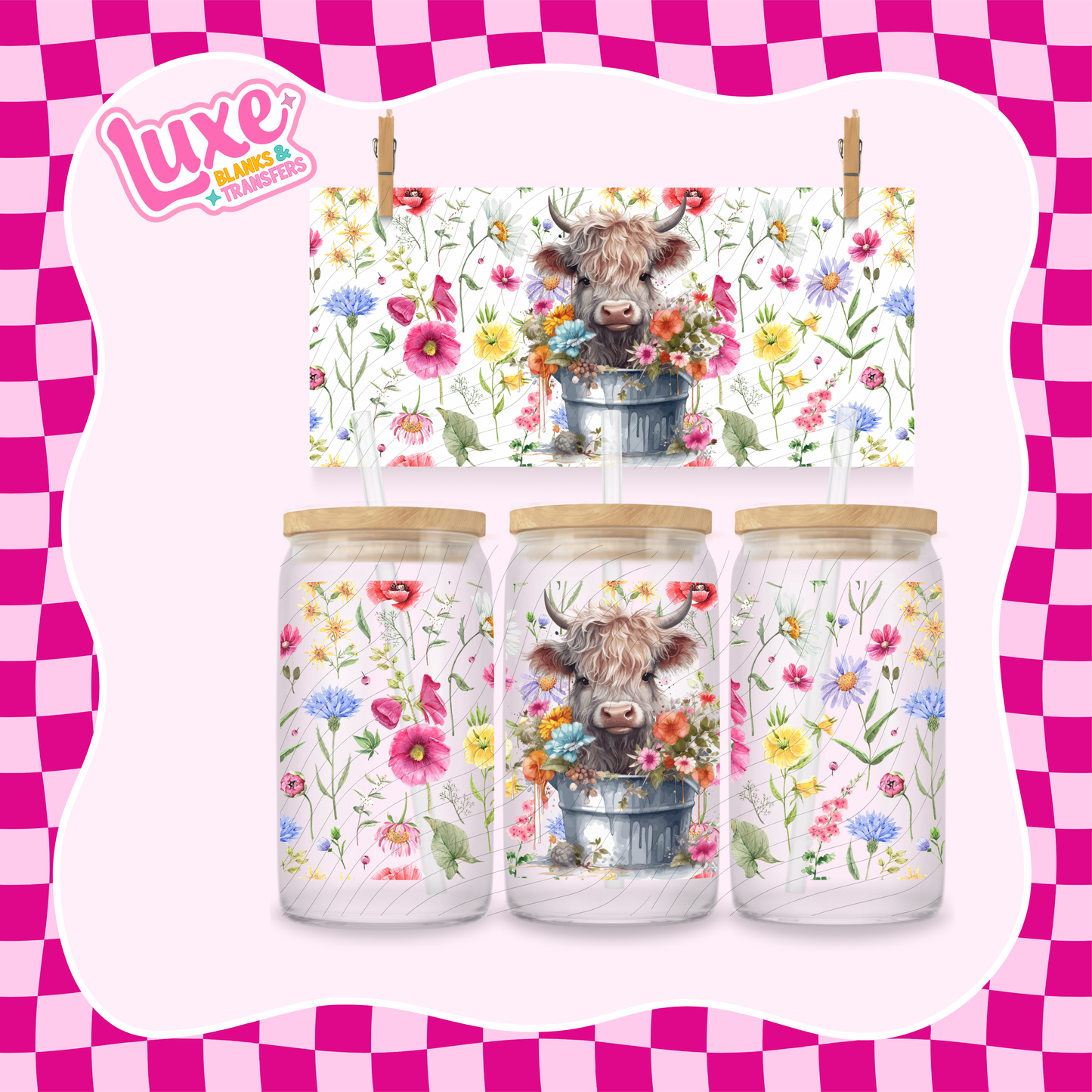 Highland Bucket UV DTF Wrap (#1029)