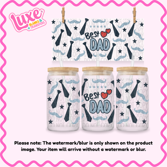 16oz UV DTF Wrap | Best Dad | #3882