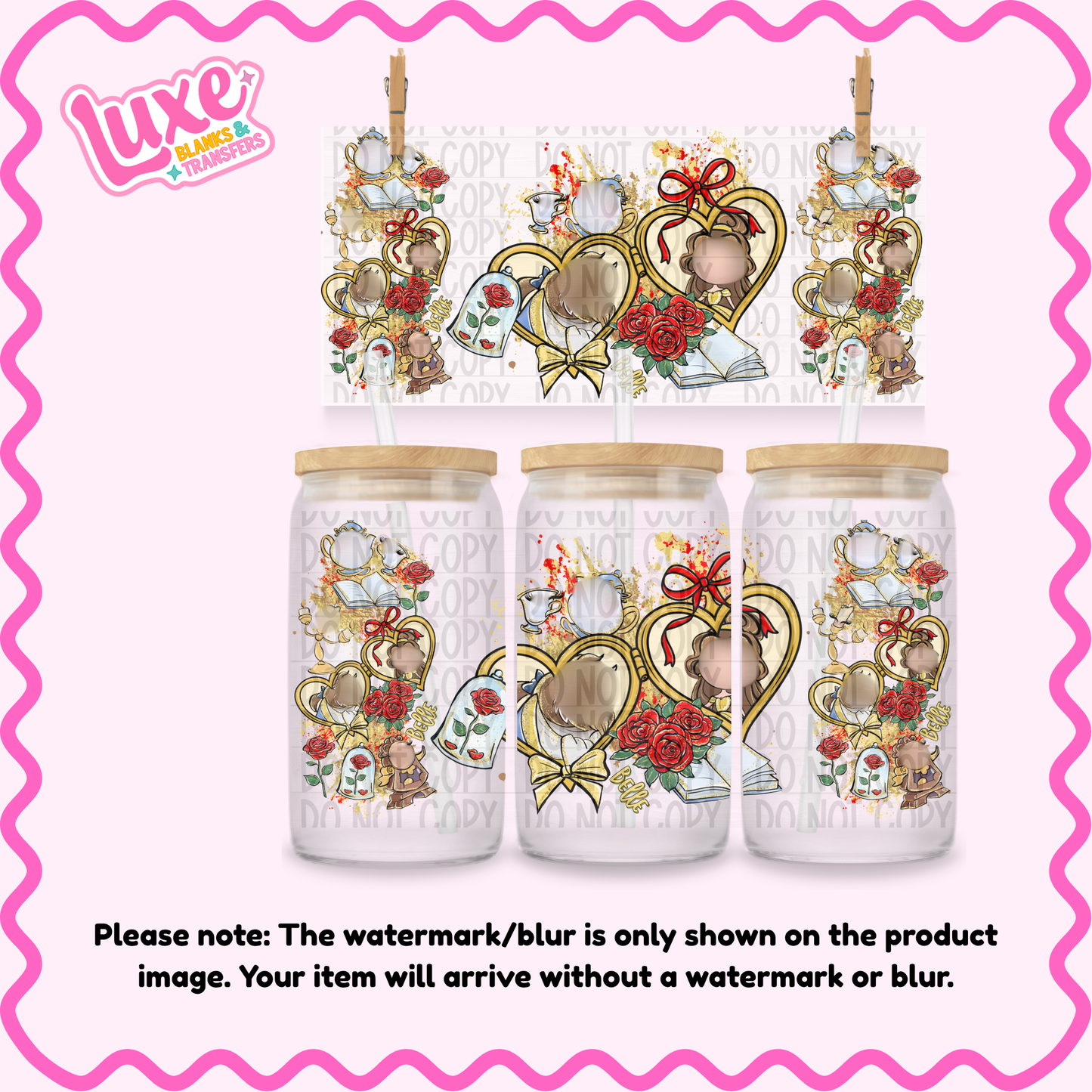 16oz UV DTF Wrap | Beauty Locket | #1999
