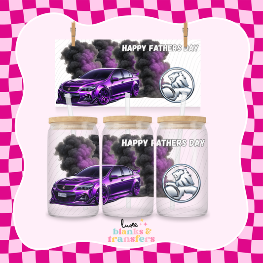 Holden Car Purple "Fathers Day" UV DTF Wrap (#560)