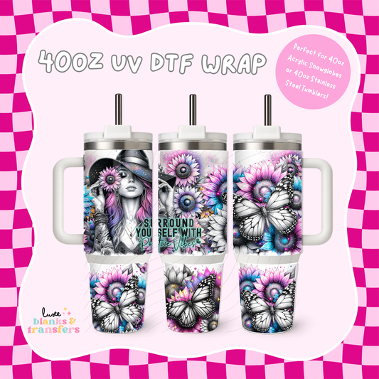 Tattoo Girl 40oz UV DTF Wrap (#B40)