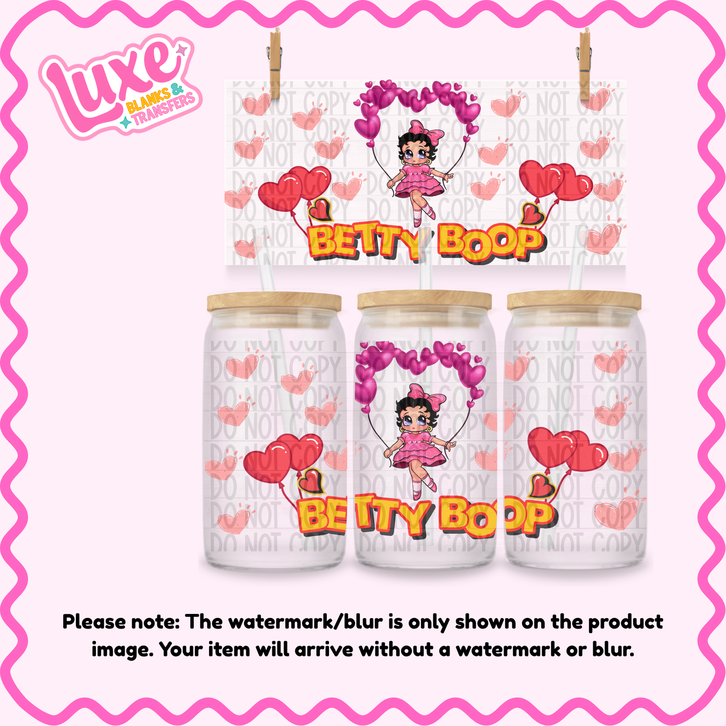 16oz UV DTF Wrap | Betty Balloons | #3755