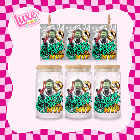 Greek Freak NBA | 16oz UV DTF Wrap | #1525