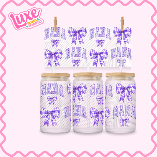 16oz UV DTF Wrap | Nana Bows | #3285