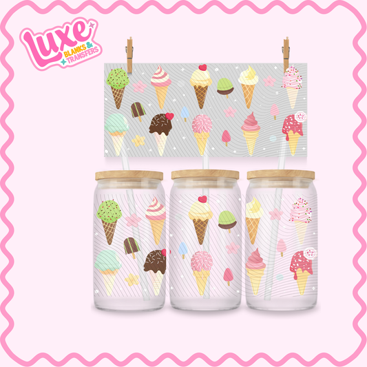16oz UV DTF Wrap | Ice Creams | #2802