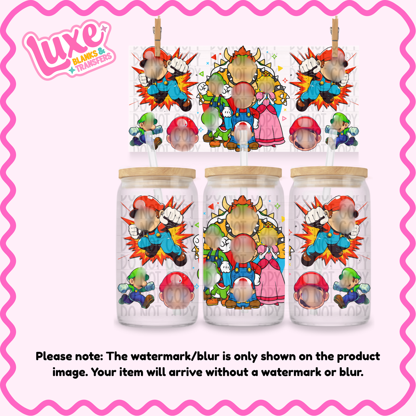 16oz UV DTF Wrap | Plumber Character Friends | #3756