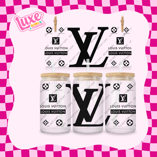 16oz UV DTF Wrap | Black LV | #2014