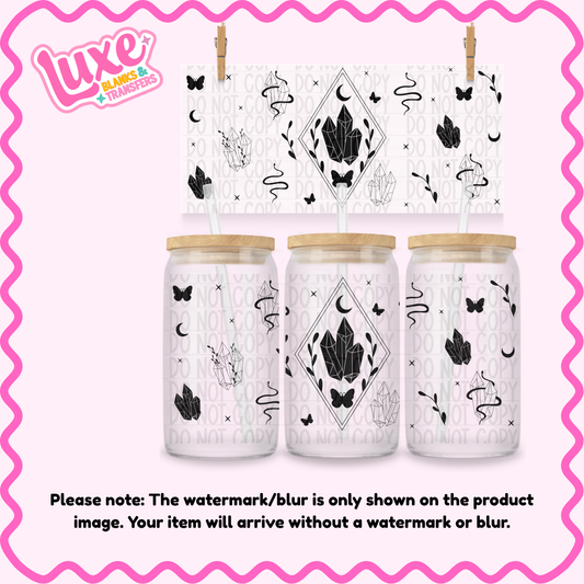 16oz UV DTF Wrap | Witchy Pattern | #4271