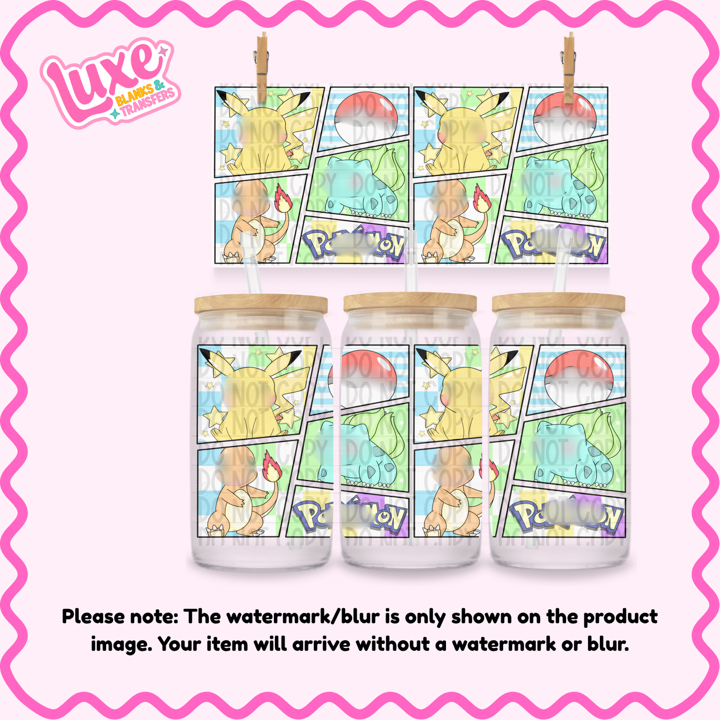 16oz UV DTF Wrap | Pokey | #2448