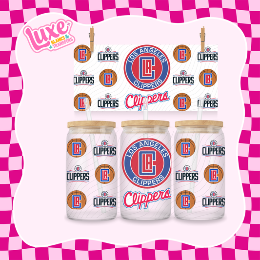 Clippers NBA | 16oz UV DTF Wrap | #1531