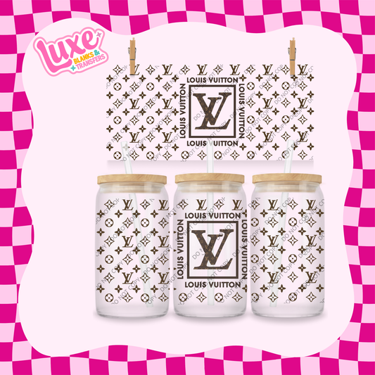 16oz UV DTF Wrap | Brown LV | #2020