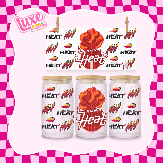 MI Heat NBA | 16oz UV DTF Wrap | #1533