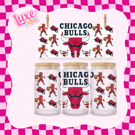 Bulls NBA | 16oz UV DTF Wrap | #1534