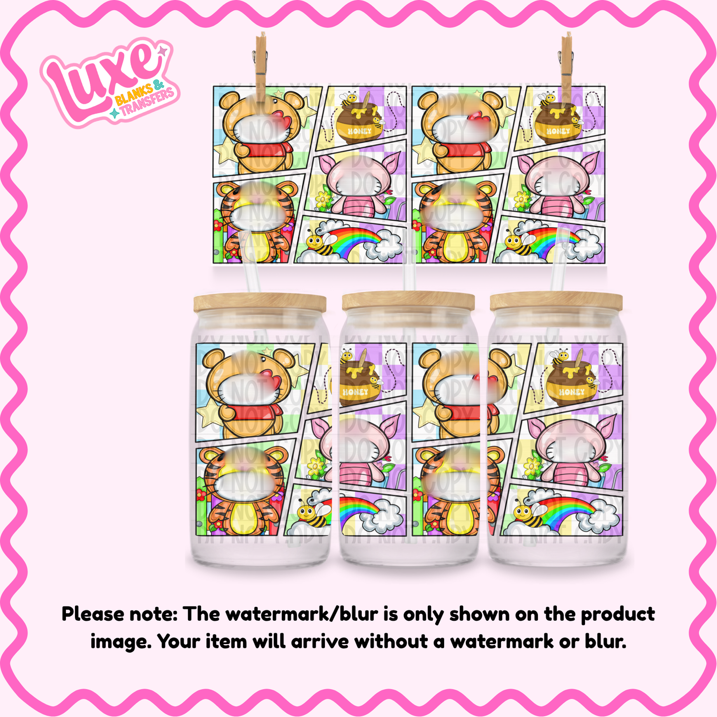 16oz UV DTF Wrap | P00h X Hi Cat | #2464