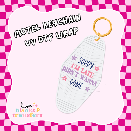 Motel Keychain UV DTF Wrap (#C41)